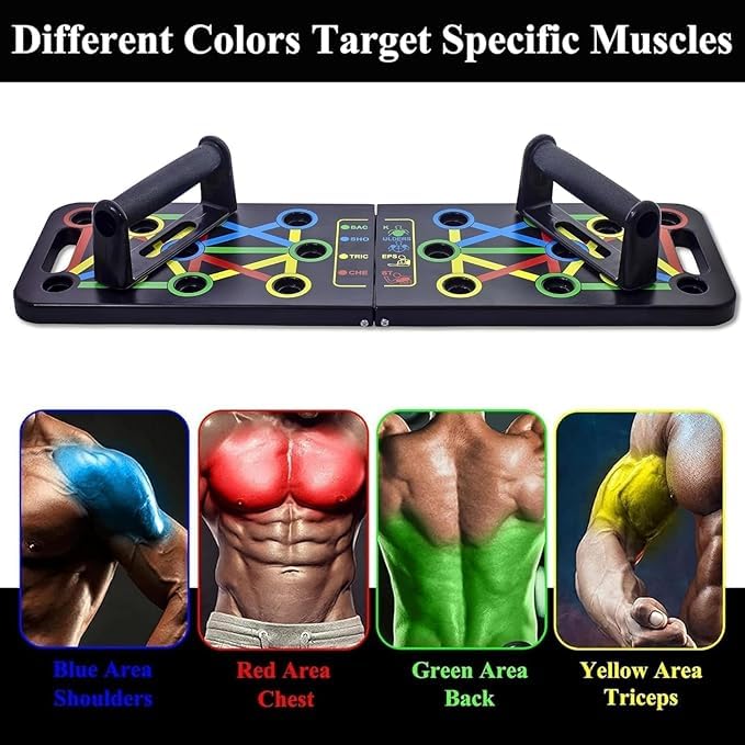 No Gym? No Problem! Build Chest, Arms & Shoulders at Home with 15-in-1 Pushup Board