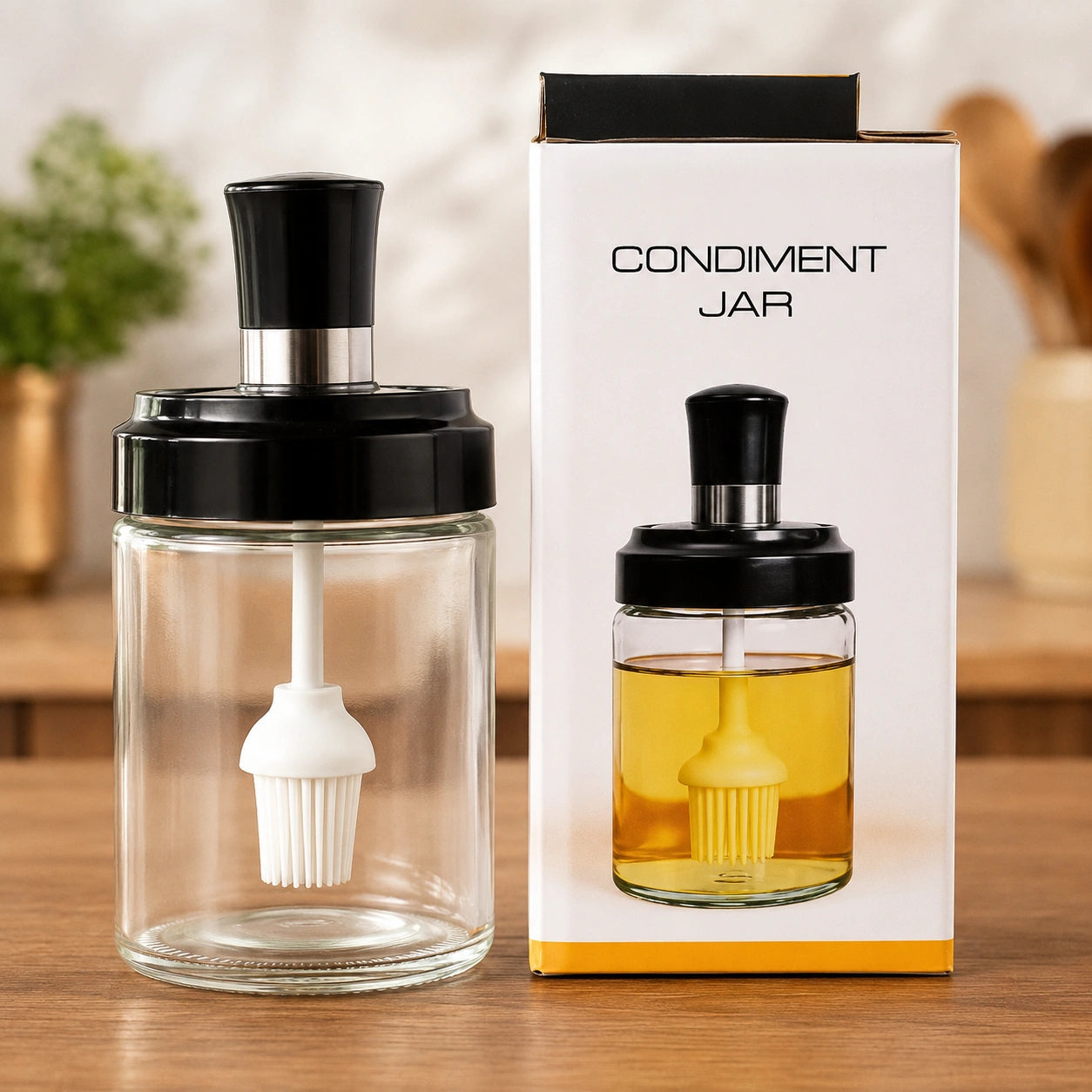 250ml Smart 2-in-1 Oil Brush for Mess-Free Cooking, Baking & Grilling