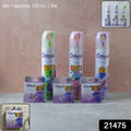 Room Spray And Air Freshener Blocks Combo Set (1 Set Mix Fragrance 220 Ml)