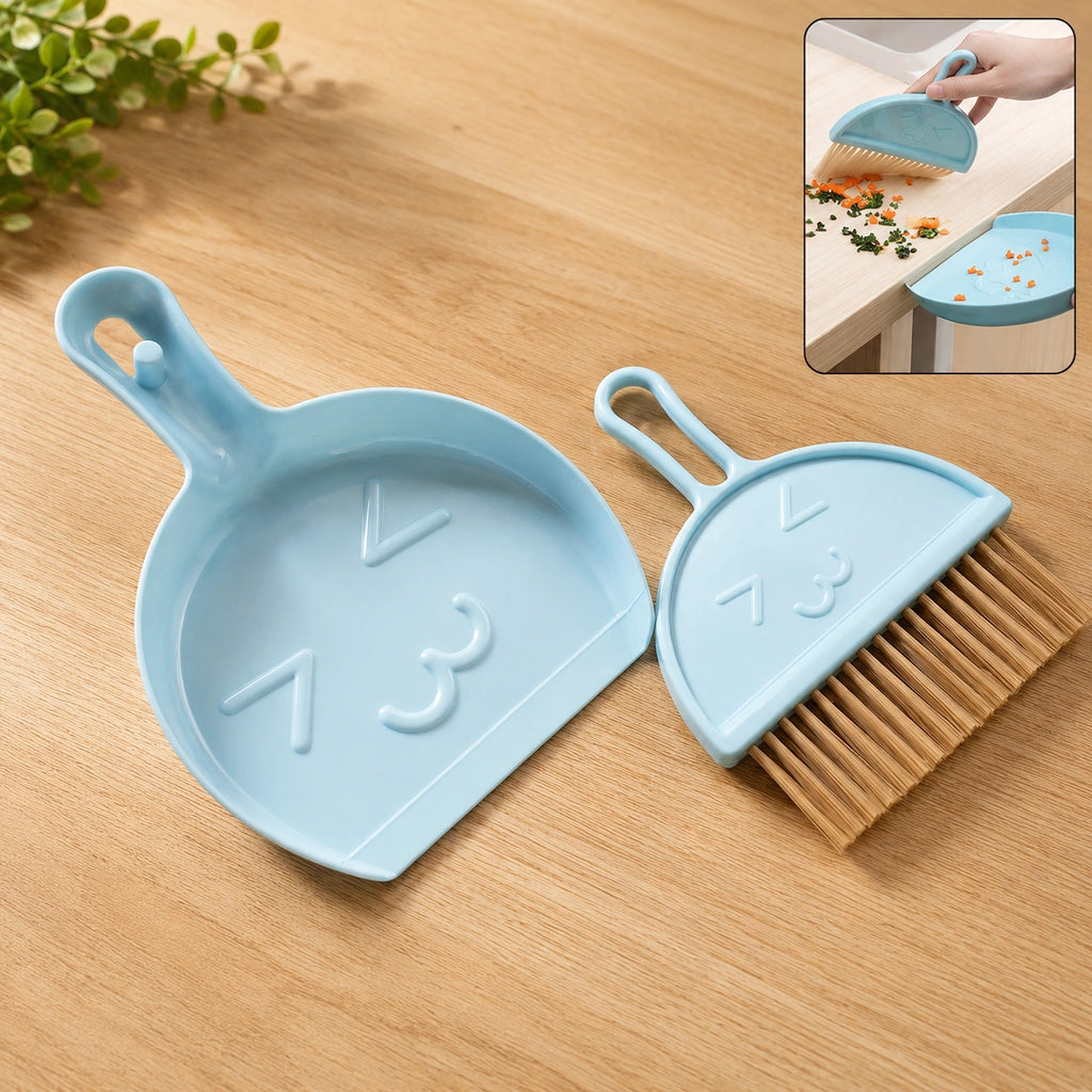 2-in-1 Mini Cleaning Dustpan  Hand Brush Set (1 Set)