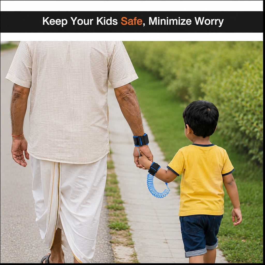 Anti Lost Wrist Link With Lock And Key For Baby Safety, Best Safety Harness/Band For Kids