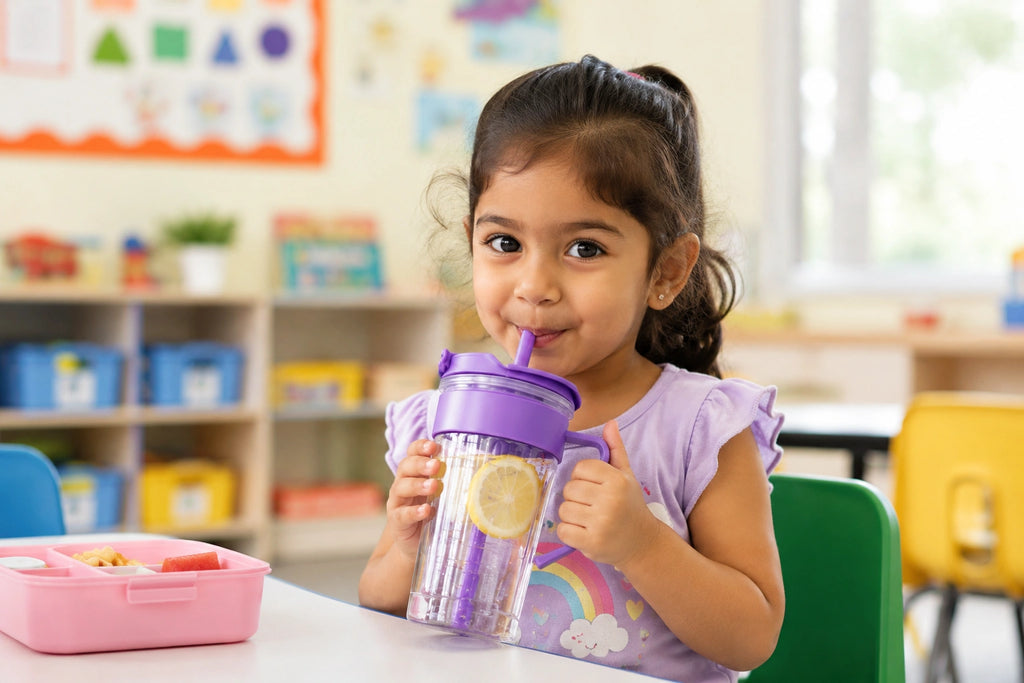 No-Spill Sips! Kiddie Style 500ml Tumbler with Straw & Easy-Grip Handle
