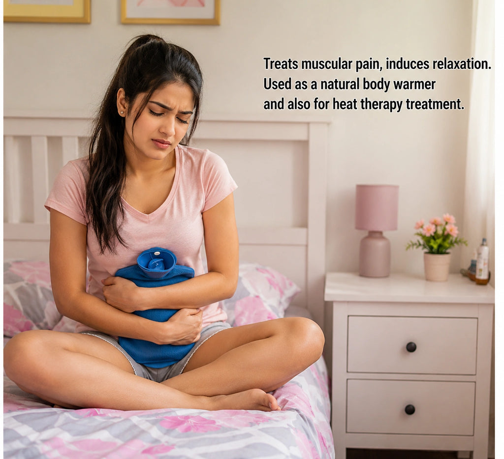 Instant Warm Relief! 2000ml Hot Water Bag for Body Pain, Cramps & Muscle Comfort