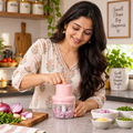 Small Gadget, Big Kitchen Time-Saver! ⚡🧅 Portable Rechargable Electric Food Chopper
