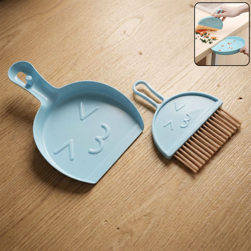 2-in-1 Mini Cleaning Dustpan  Hand Brush Set (1 Set)