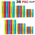 Multipurpose Clips for Mess-Free Kitchen Use to Seal Open Packets Easily (Set of 36, Multicolor)