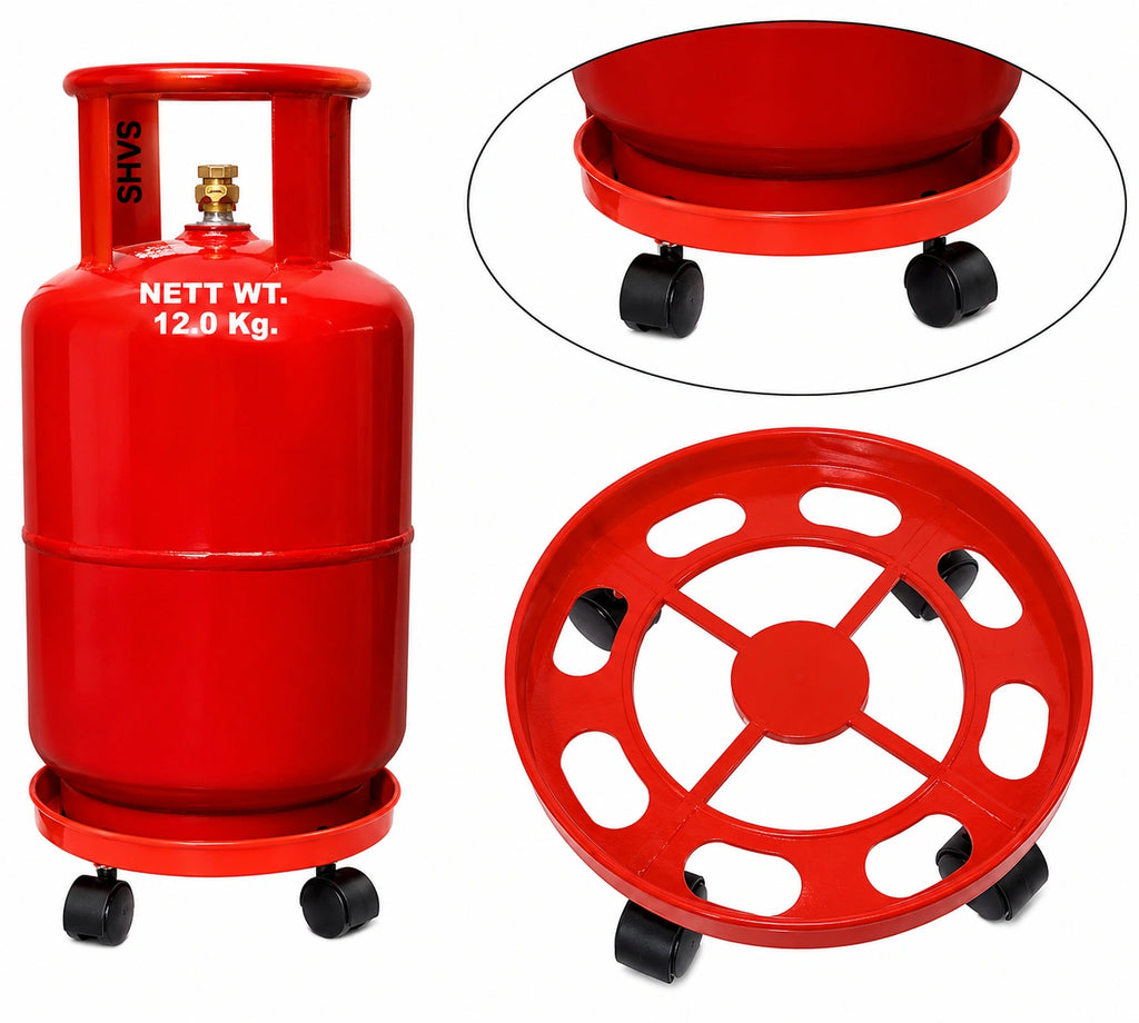 🔥 “Stop Dragging Heavy Cylinders!” – Smart Rolling LPG Gas Cylinder Stand with Wheels for Easy Kitchen Movement & Floor Protection 🚀