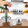 650ml Large Manual Quick Kitchen Helper for Fast Cutting & Chopping with Strong 3-Blade for Mess-Free Kitchen