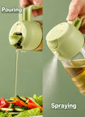 500ml 2-in-1 Cooking Oil Spray Bottle for Mess-Free Cooking